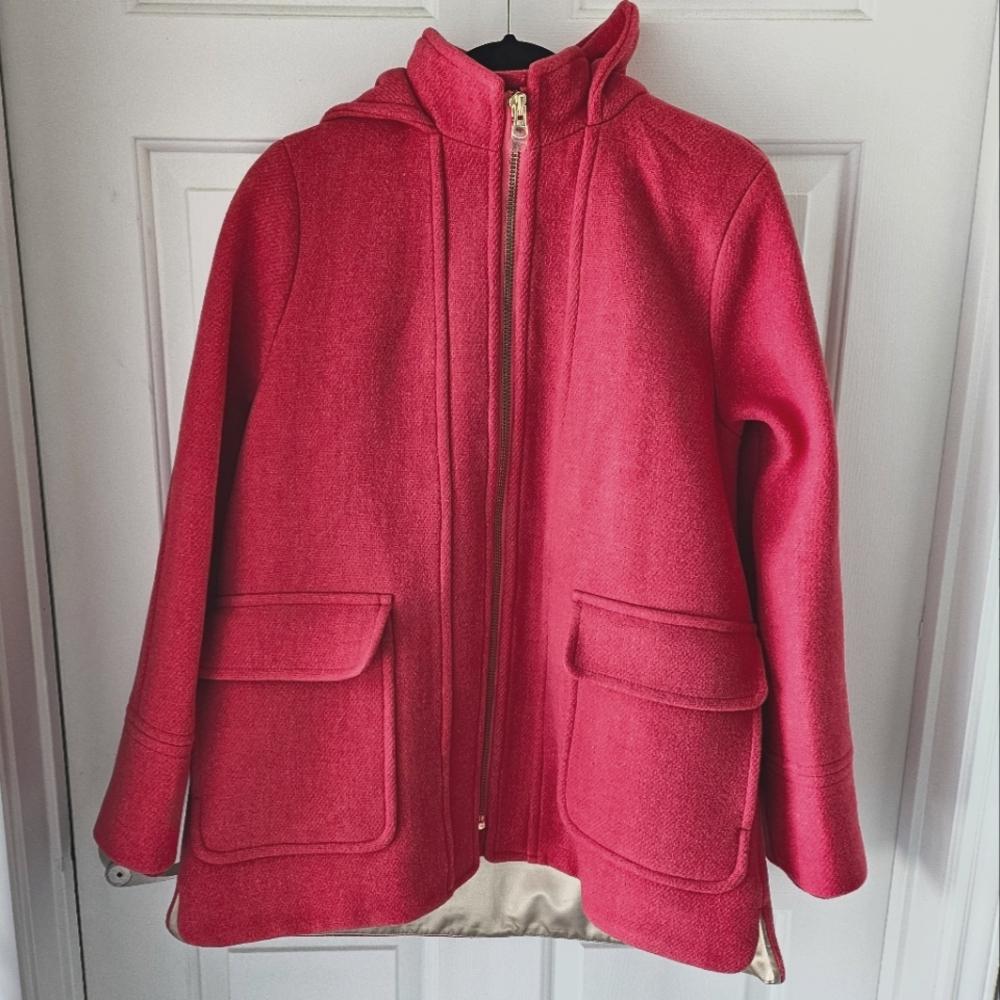 J. Crew Pink Hooded Jacket